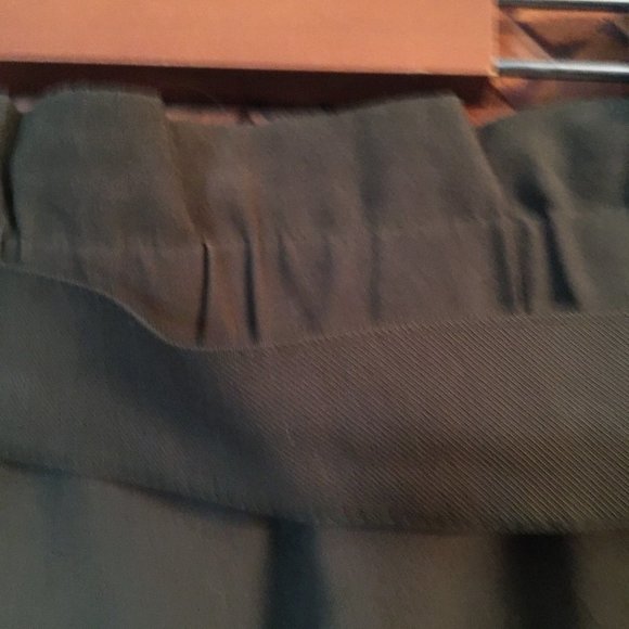 Olive Green Belted Button Up Cargo Skirt - Picture 4 of 10